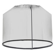 Outsunny Mosquitera para Sombrillas de Jardín Ø3 m Malla para Cubierta de Sombrilla con Cremallera y Tubo Rellenable de Agua para Terraza Balcón Exterior Negro