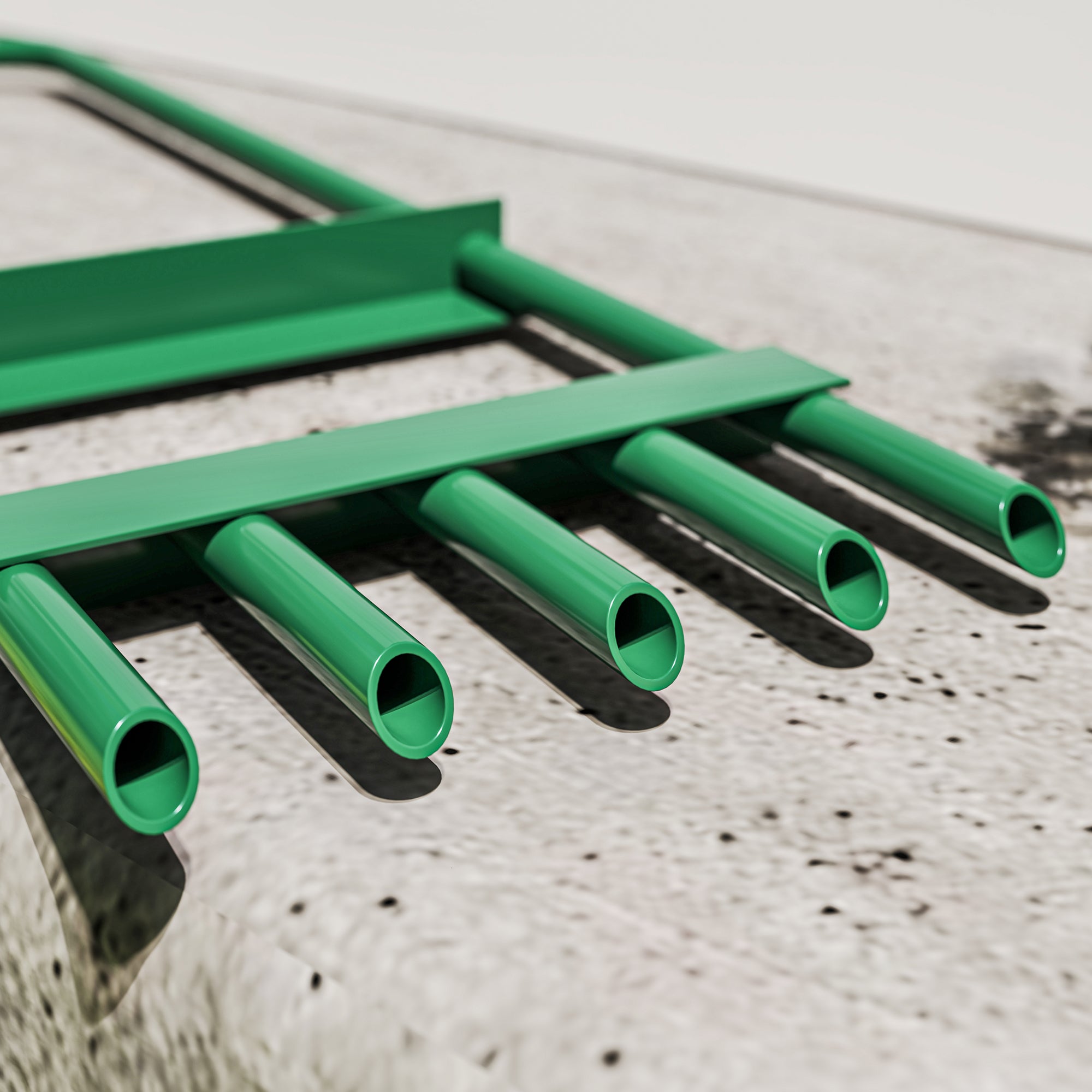 Outsunny Aireador de Césped Manual, Aireador de 5 Púas Huecas con Mango Antideslizante, Herramienta de Perforación de Césped para Cuidado de Jardines y Patios, Verde Oscuro