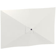 Outsunny Toldo de Recambio de Sombrilla de 3x2 m Toldo de Repuesto para Sombrilla de Patio con Ventilación Superior Protección UV 50+ Cubierta de Repuesto para Parasol para Exteriores Beige