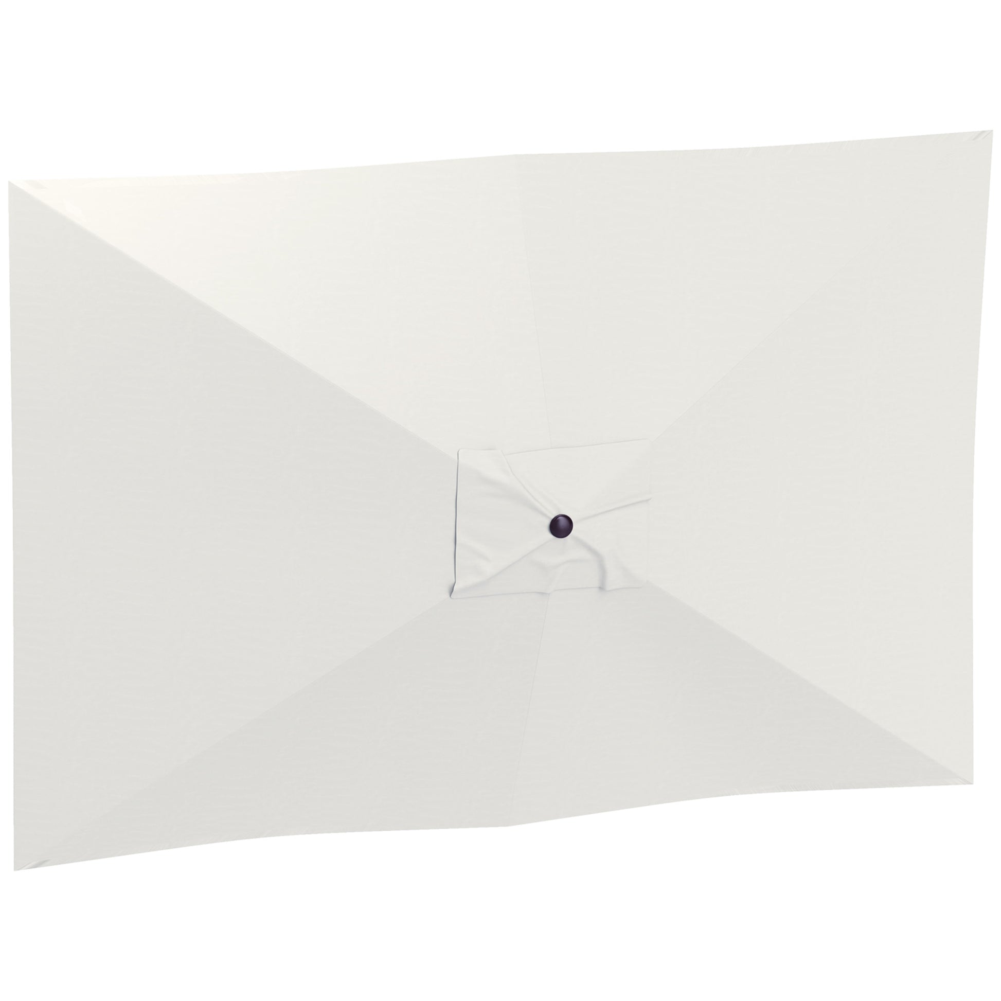 Outsunny Toldo de Recambio de Sombrilla de 3x2 m Toldo de Repuesto para Sombrilla de Patio con Ventilación Superior Protección UV 50+ Cubierta de Repuesto para Parasol para Exteriores Beige