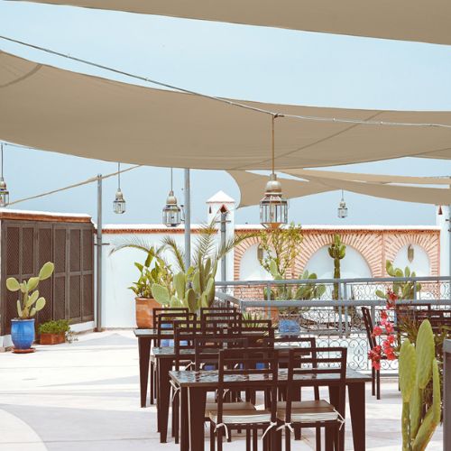 Toldo Vela 165gr. (PES) Waterproof Cuadrado Beige 3,6x3,6 m