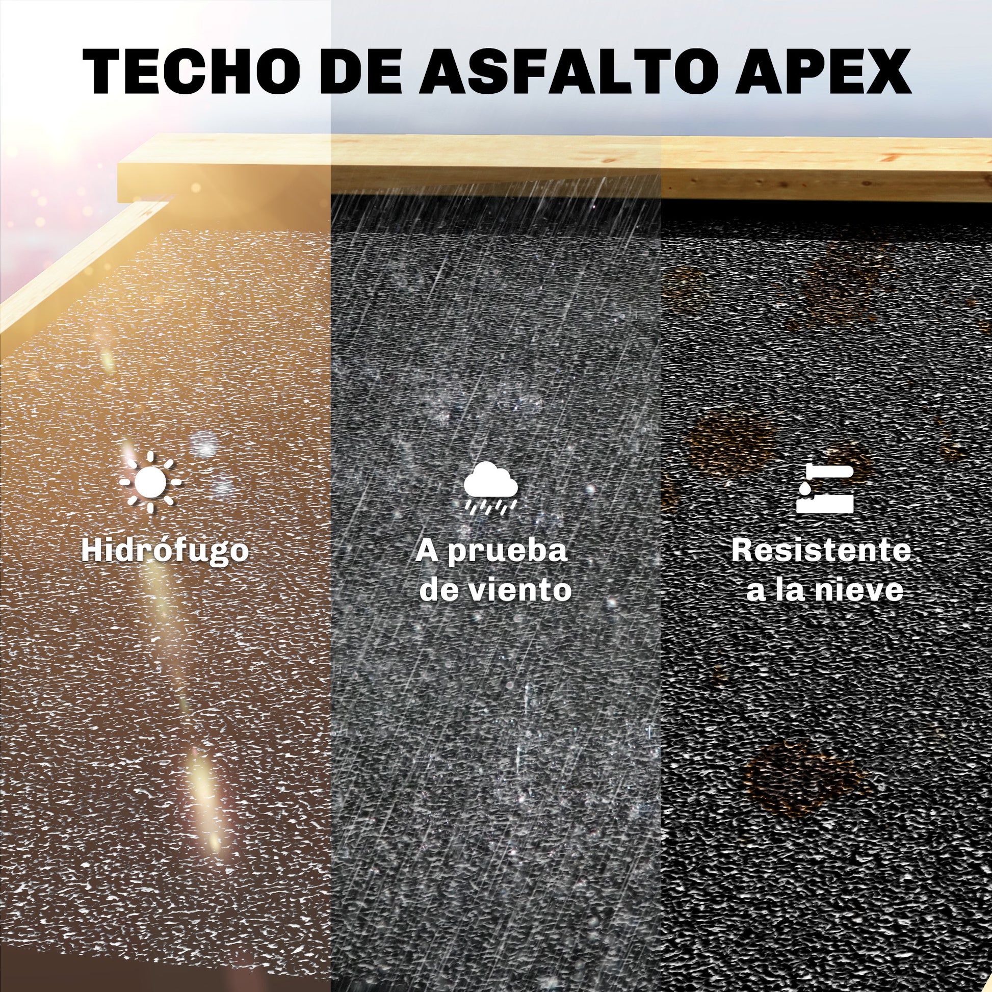 Outsunny Caseta de Jardín de Madera 93x53x168 cm, Cobertizo Jardín Exterior, Armario Exterior para Herramientas con Puertas Bloqueables, 4 Estantes, Techo Asfáltico Inclinado y Ganchos, Madera Natural