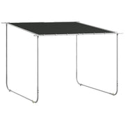 Outsunny Pérgola 3x3 m Cenador de Jardín con Ruedas Protección UV 30+ Impermeable Sacos de Arena y Marco de Acero para Patio Terraza Balcón Gris Oscuro