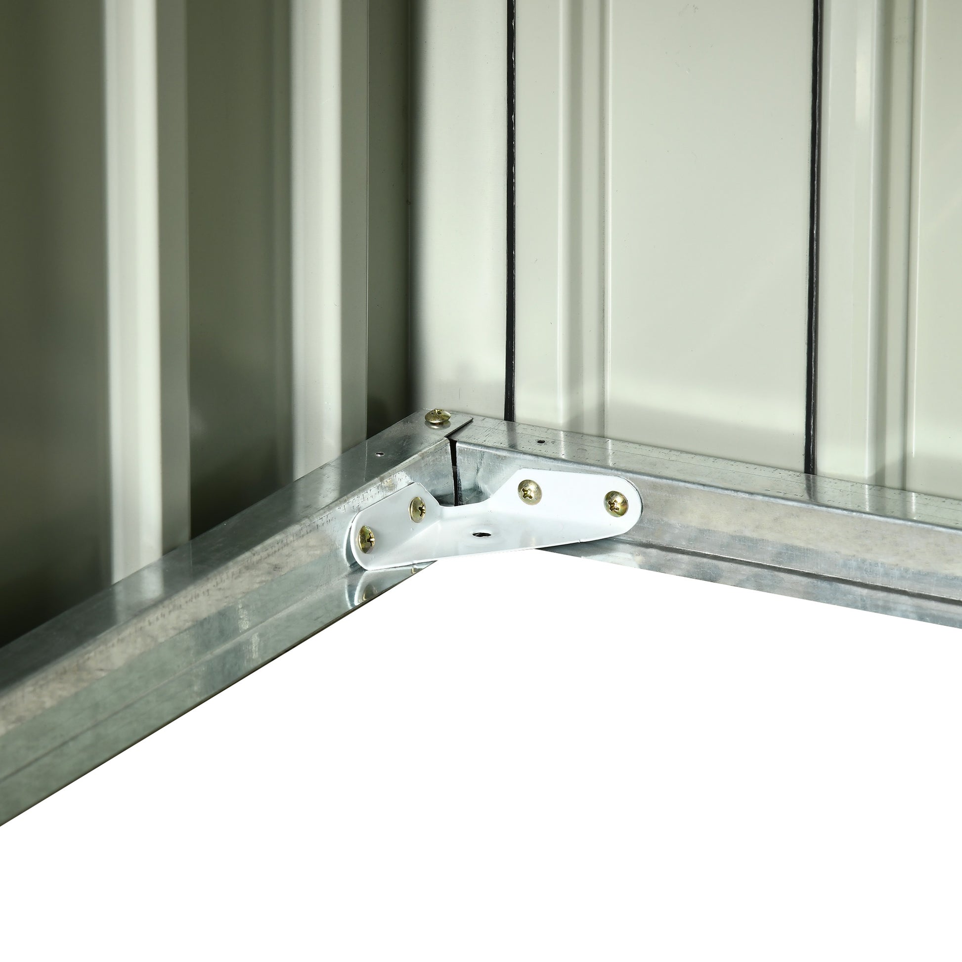 Outsunny Garaje para Robot Cortacésped de Acero Galvanizado con Techo Dos Aguas, Caseta para Robot Cortacésped, 87x103x66 cm, para Jardín, Exterior, Césped, Gris Oscuro