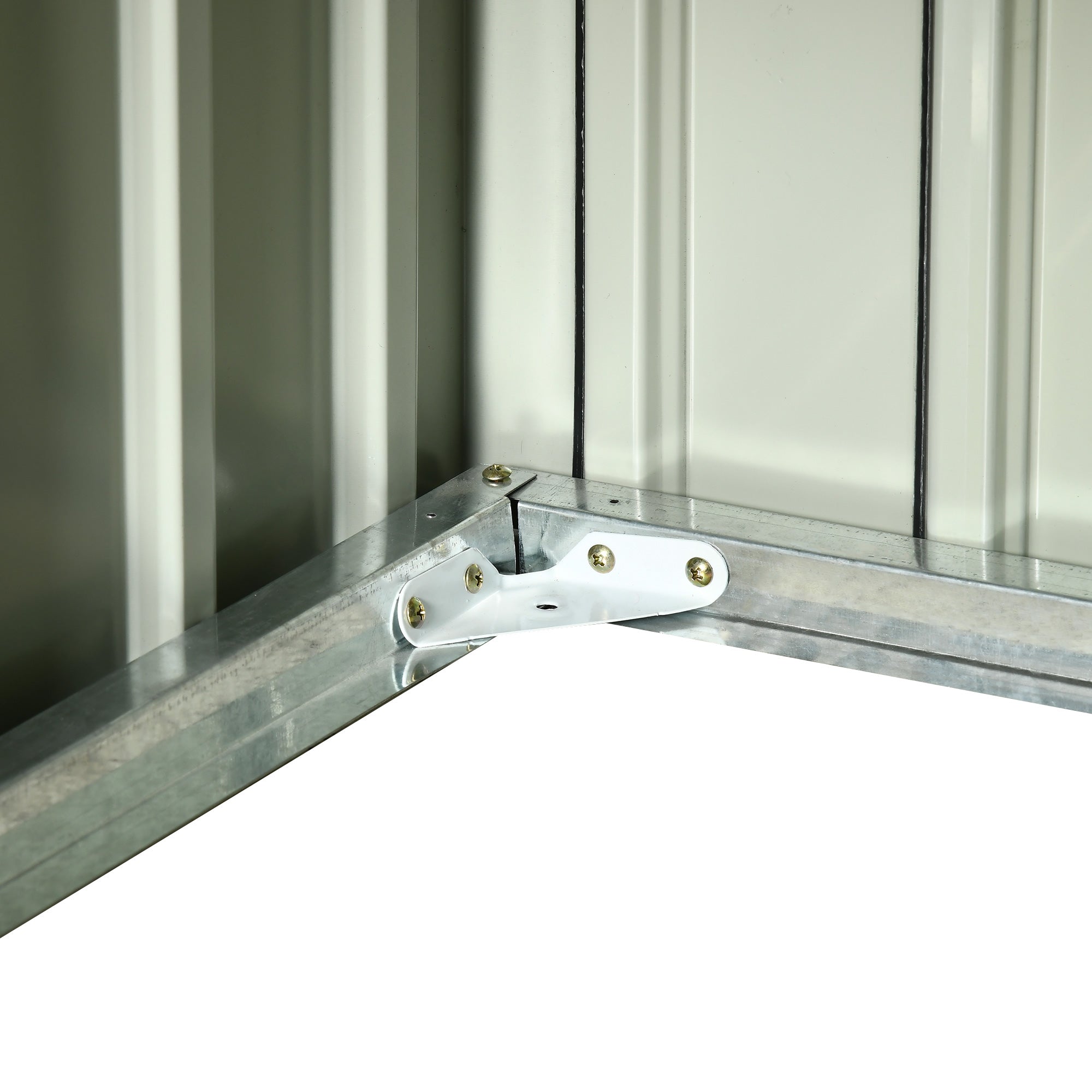 Outsunny Garaje para Robot Cortacésped de Acero Galvanizado con Techo Dos Aguas, Caseta para Robot Cortacésped, 87x103x66 cm, para Jardín, Exterior, Césped, Gris Oscuro