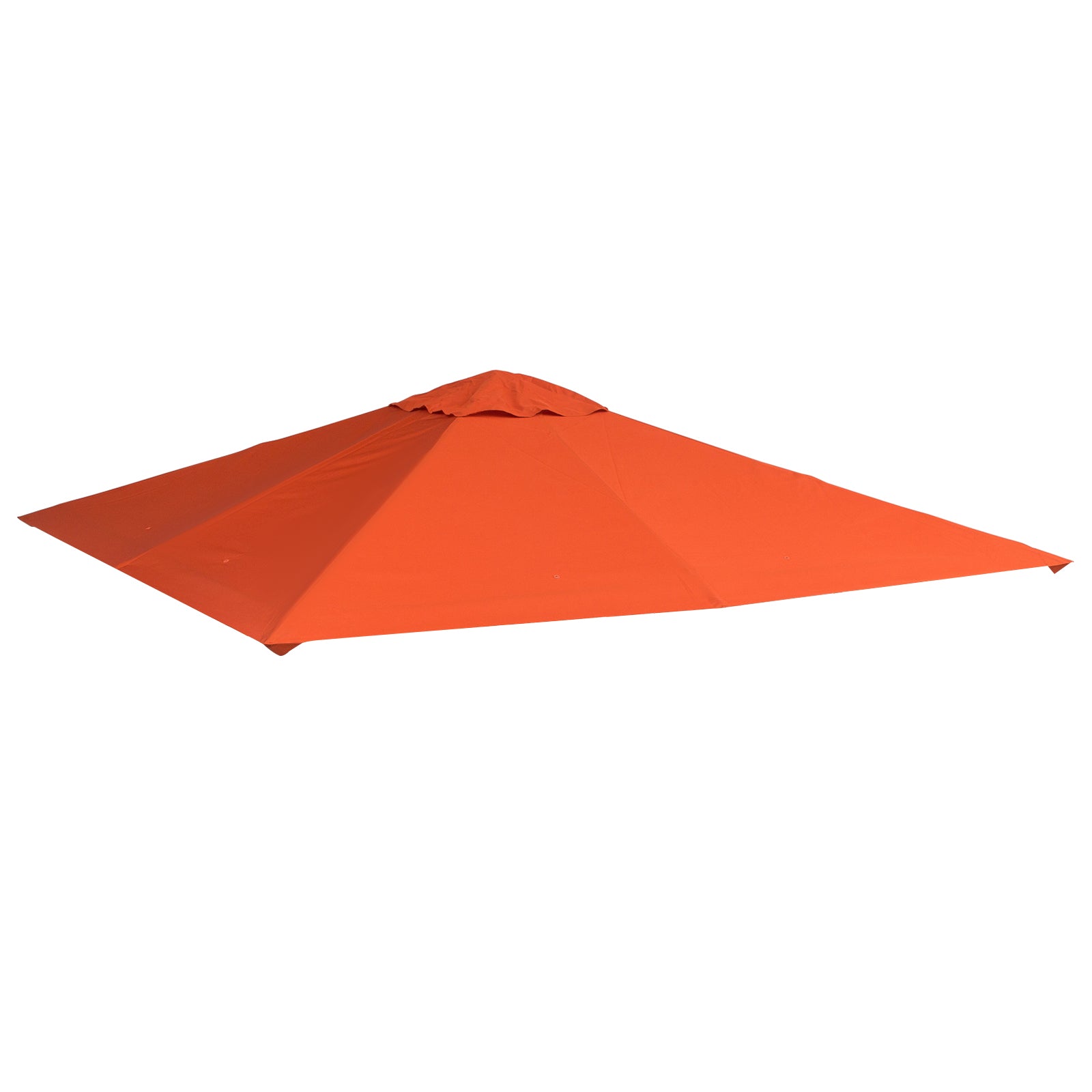 Outsunny Techo de Repuesto 300x300 cm para Cenador de Jardín Cubierta de Repuesto de Gazebo Pabellón Exterior con 8 Orificios de Drenaje y Ventilación Naranja