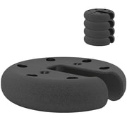 Outsunny Juego de 4 Peso de Pierna Gazebo Relleno de Cemento Pie de Soporte para Carpa Plegable Base Ponderada de Cenador Φ20x4.5cm