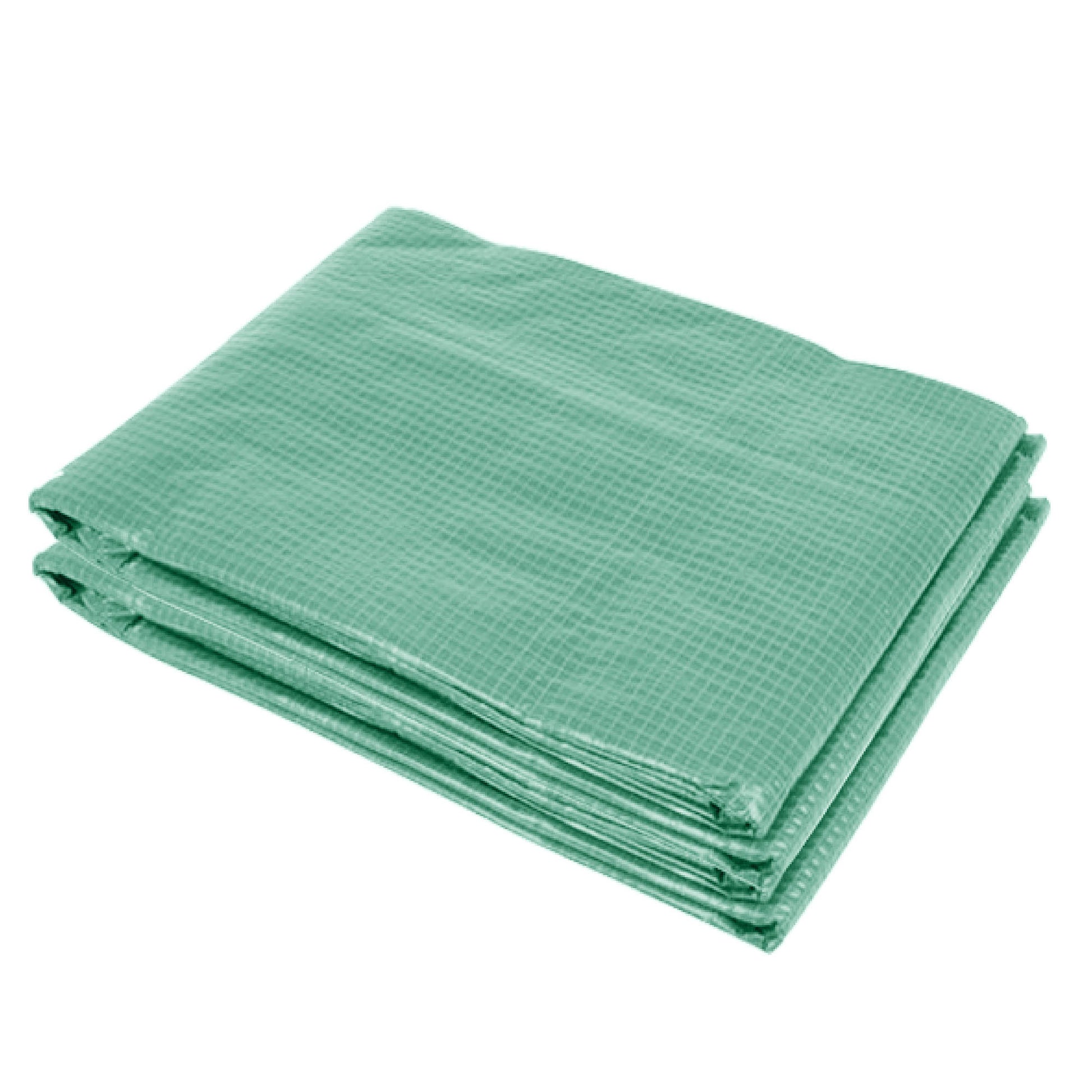 Outsunny Plásticos para Invernaderos 3,5x3x2 m Cubierta de Repuesto para Invernadero de Polietileno con 6 Ventanas y Puerta Enrollable Protección de Plantas para Jardín Verde