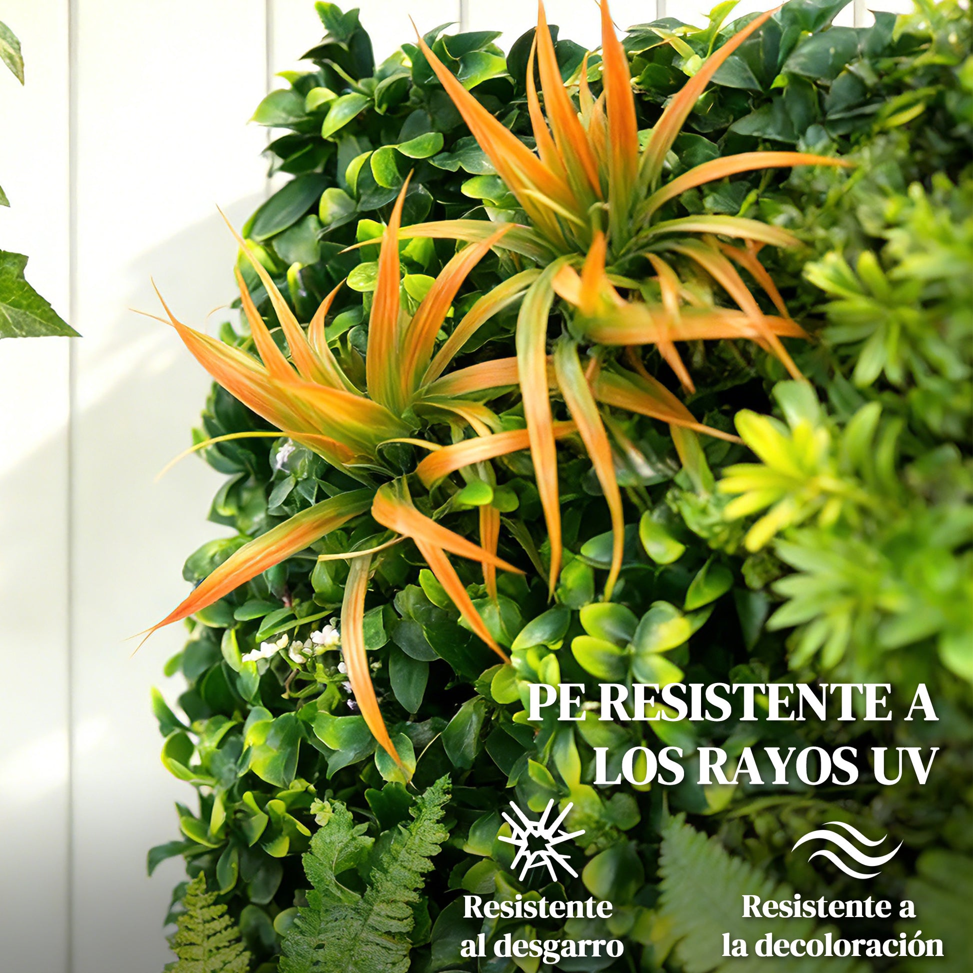 Outsunny Seto Artificial Ocultación Jardín en Rollo 1x1 m Pantalla de Valla de Privacidad de Hiedra Artificial Fácil Montaje para Terraza Balcón Exterior Decoración de Hojas Verde