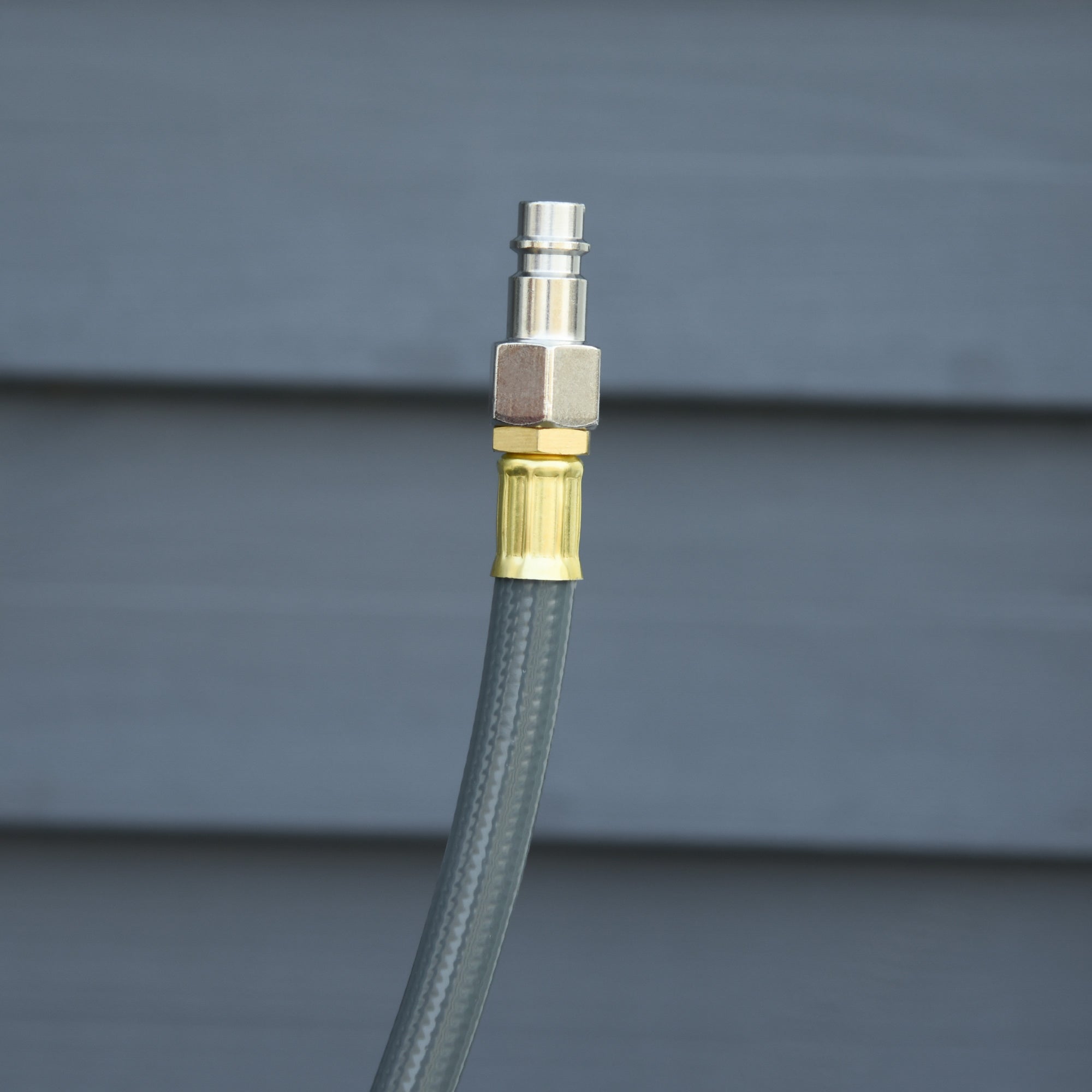 DURHAND Carrete de Manguera de Aire Comprimido Automático de 10 m Conector de 1/4'' BSP con Soporte para Pared Giratorio 180° Diámetro Interno 8x12 mm Gris