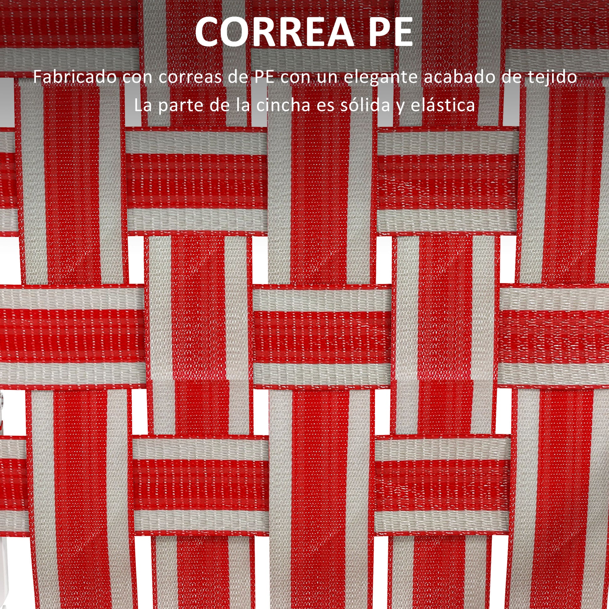 Outsunny Conjunto de 2 Sillas de Camping Plegables Sillas de Jardín Exterior con Reposabrazos Carga 120 kg para Terraza Playa Piscina 57x57x94 cm Rojo