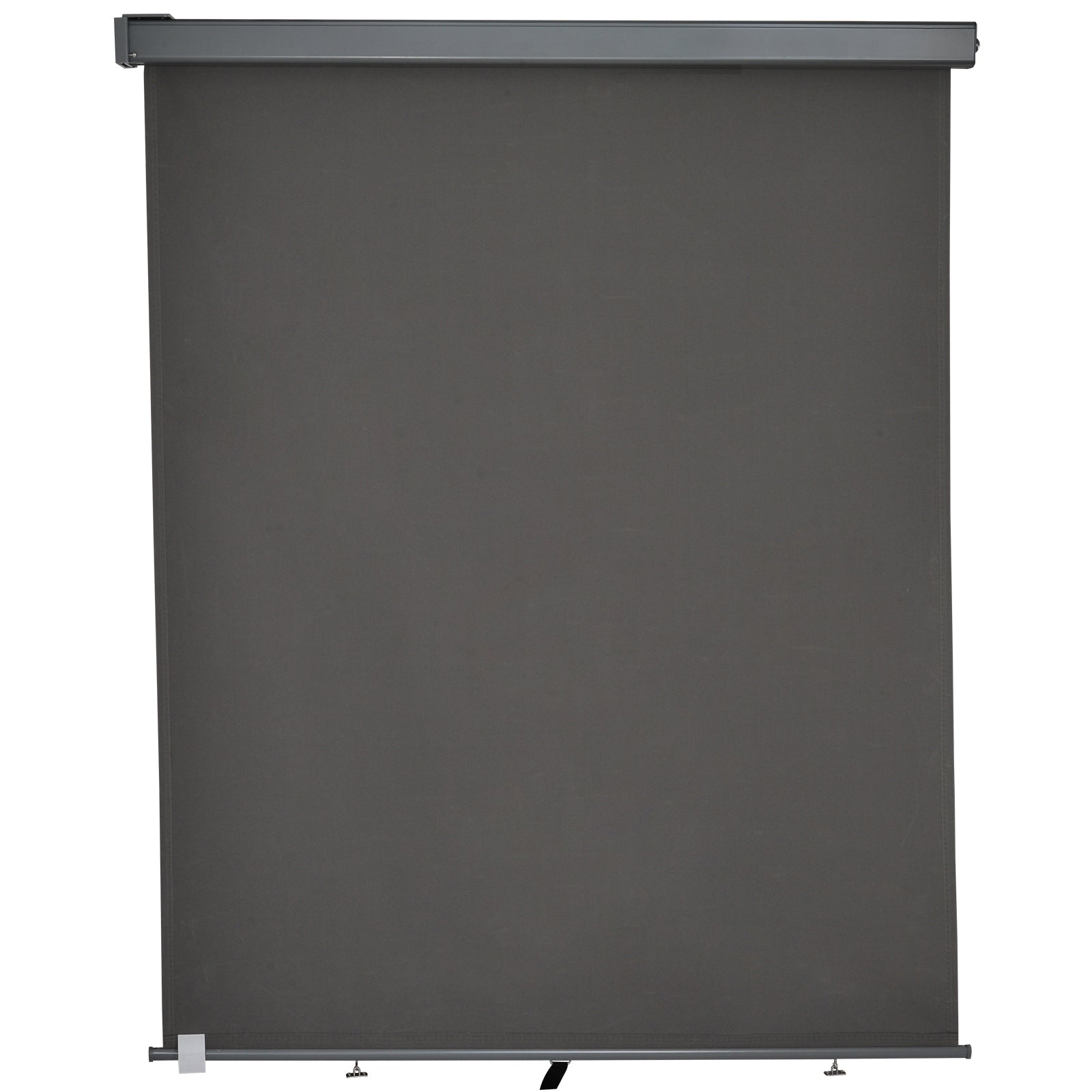 Toldo para Balcón Doble Posición Colocación en Techo o Pared Función Vertical y Horizontal con Tirador para Sombra y Privacidad 160x250 cm Gris