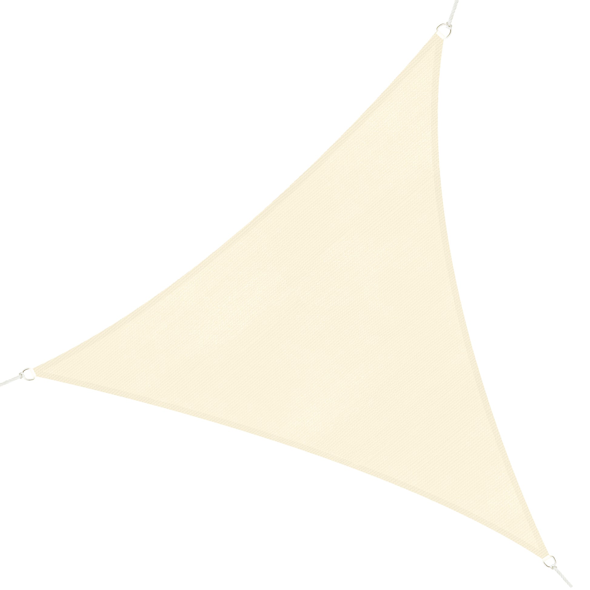 Outsunny - Toldo vela triangulo (varios tamaños y colores), tamaño 3x3x3m, color crema