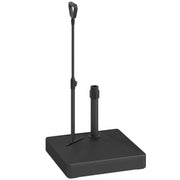Outsunny Base para Sombrilla Cuadrada Soporte para Parasol con Ruedas Pie para Sombrilla con Asa Ajustable Rellenable con Agua 45L o Arena 55kg para Jardín Terraza Negro
