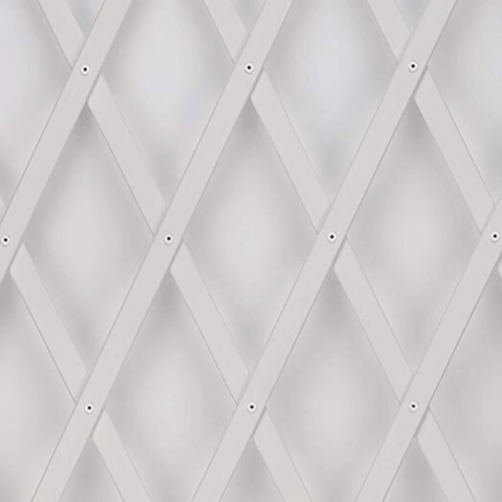 Celosía Extensible de PVC - Blanco - Bonerva