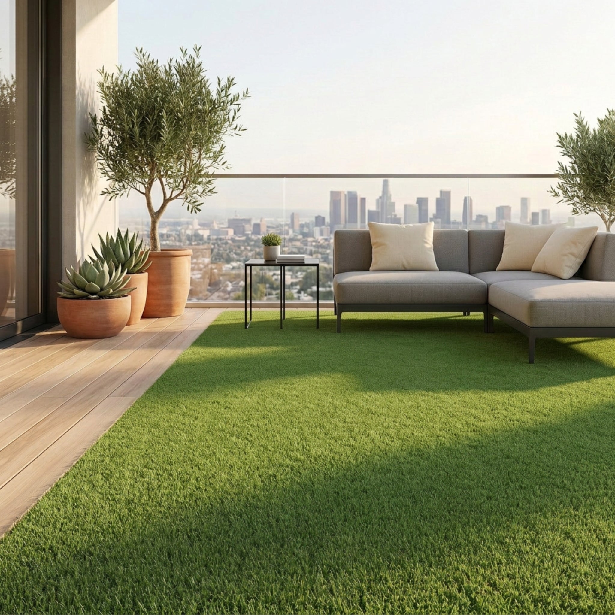 Césped Artificial Amanecer 18mm 1x4, 2x4, 2x10, 2x20 | GARDENEAS
