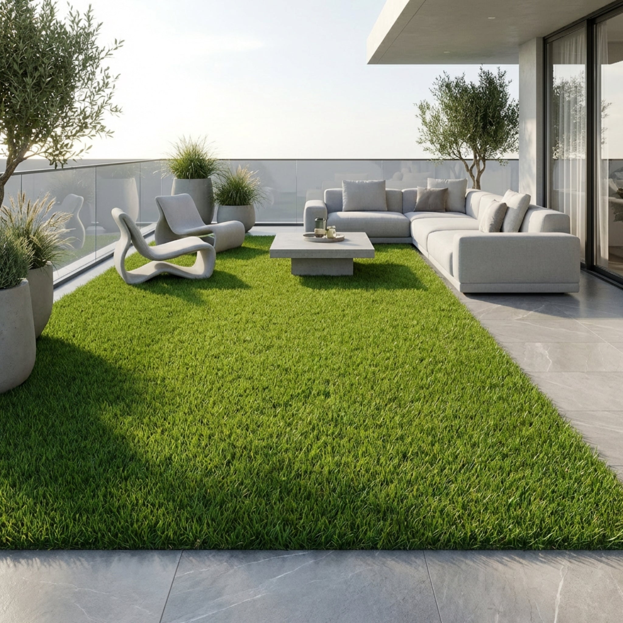 Césped Artificial Amanecer 28mm 1x4, 2x4, 2x10, 2x20 | GARDENEAS