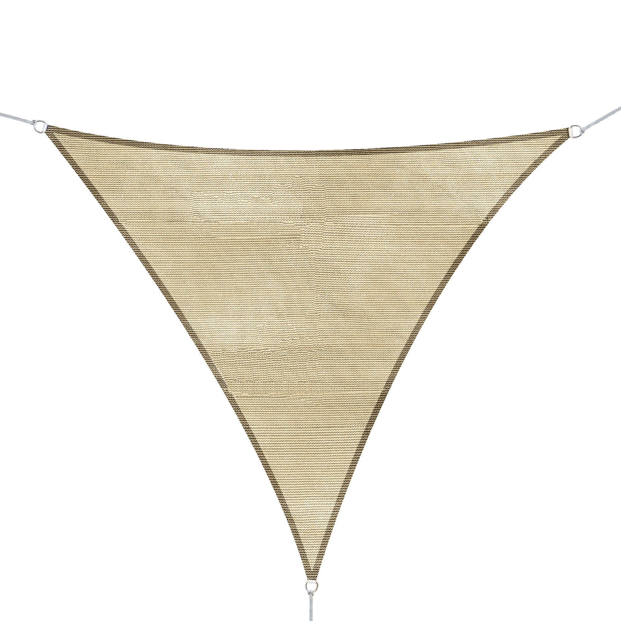 Outsunny - Toldo vela triangulo (varios tamaños y colores), tamaño 4x4x4m, color arena