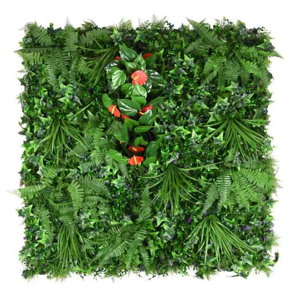 Jardín Vertical Decoración Tropical - 100x100 Cm