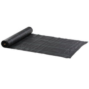 Outsunny Malla Antihierbas Malla Antimaleza 2x50 m Malla Geotextil 130 g/m² para Control de Malezas y Malas Hierbas de Jardín Rollo de Malla Antimaleza Negro