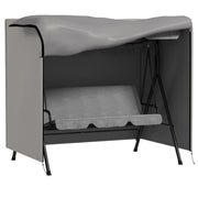 Outsunny Funda Balancín Jardín Funda Columpio Jardín Exterior Cubierta de Columpio de Tela Oxford 600D con 2 Cremalleras Impermeable 177x114x152 cm Gris