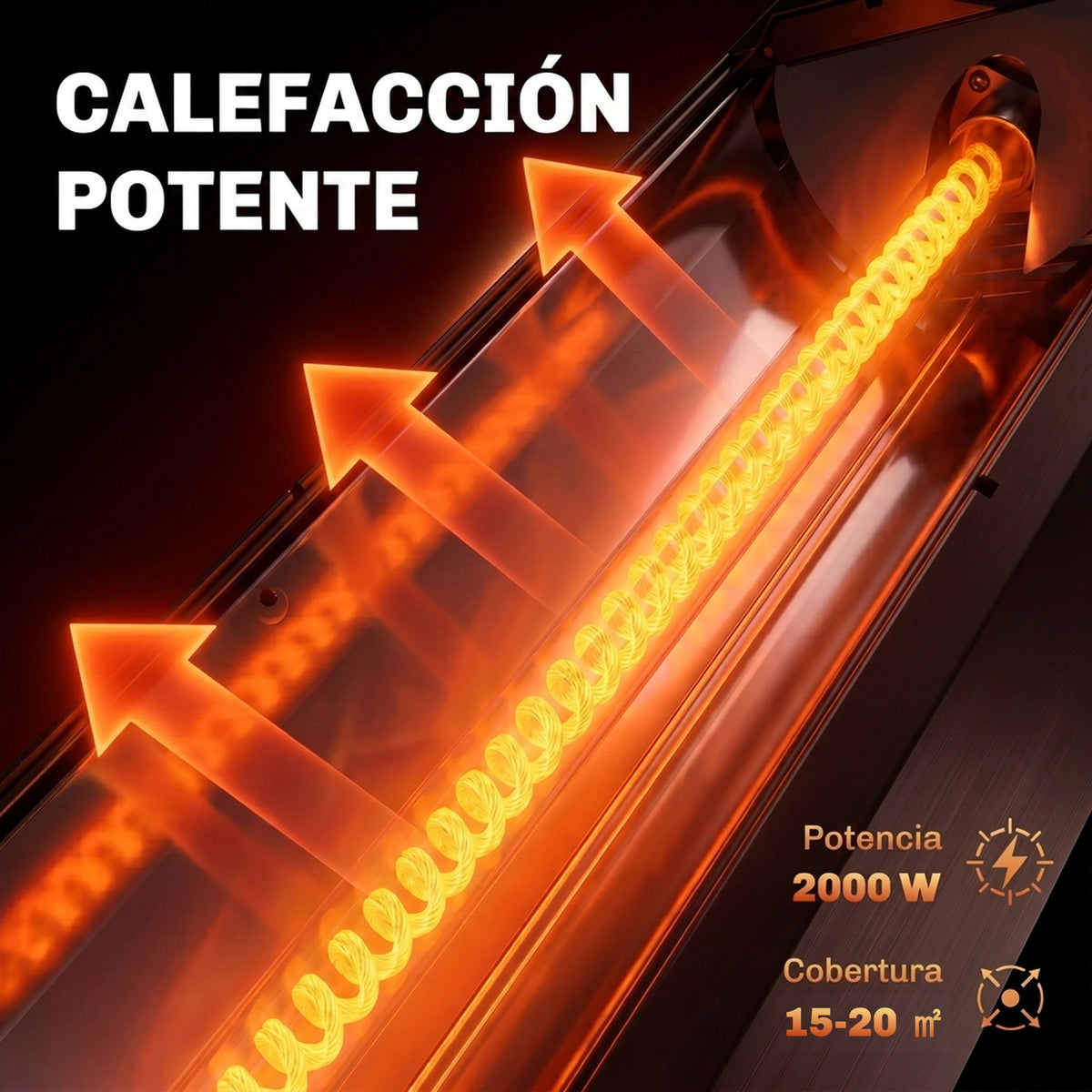 Outsunny Calefactor por Infrarrojos Terraza 2000 W, Estufa Exterior Eléctrica de Pie o Pared con Control por Mando/Control Giratorio, IP65, 9 Niveles Calor, Temporizador 8 h, Apagado Inclinación Funda