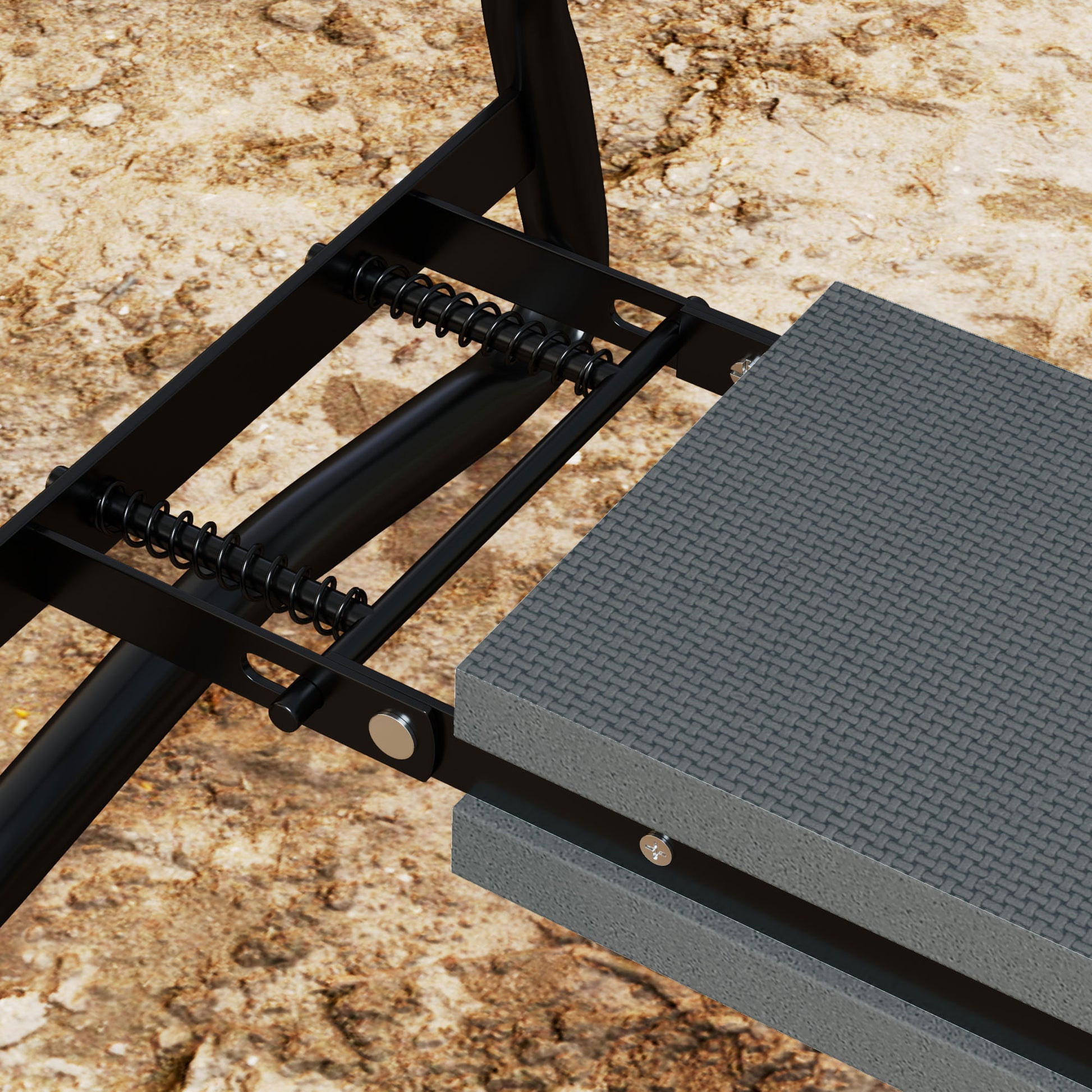 Outsunny Taburete de Jardín Plegable con Almohadilla de Espuma EVA, Asiento de Jardín 2 en 1 con Bolsa para Herramientas, Portátil, Carga 150kg, Regalo para Jardinería, Jardineros y Ancianos