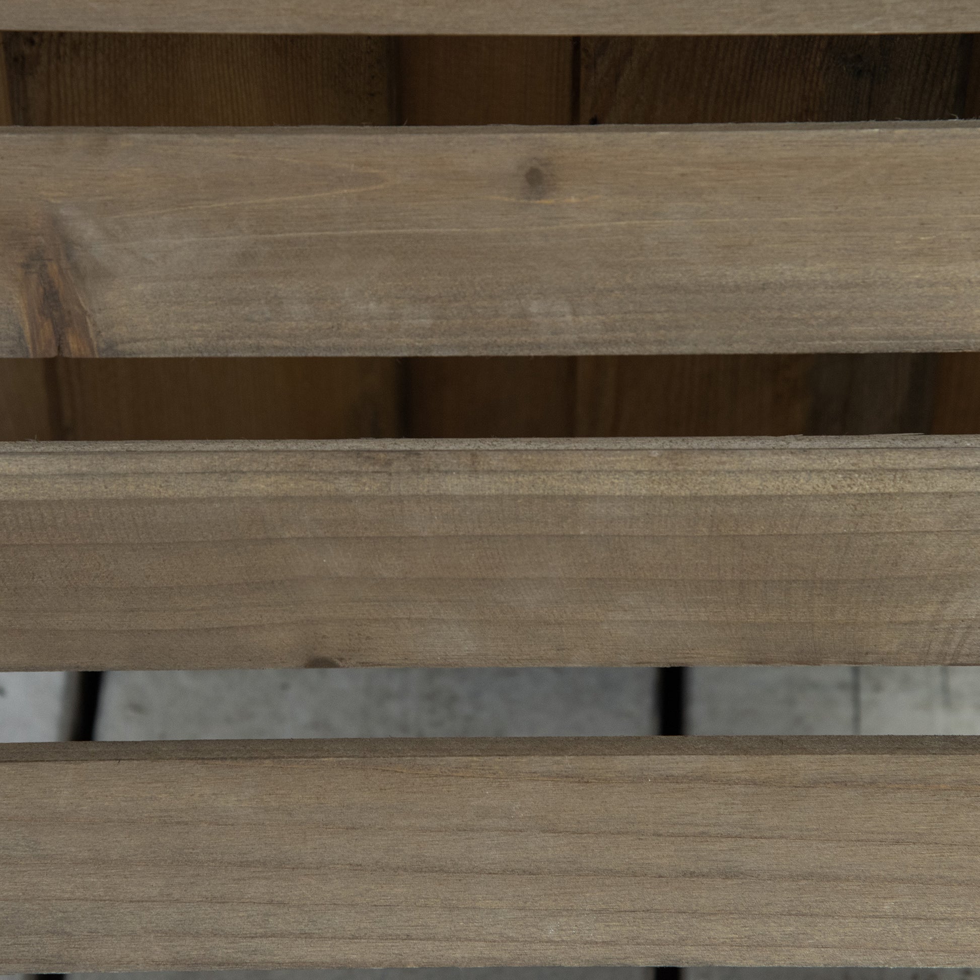 Outsunny Pack de 2 Plataformas con Ruedas de Madera, Soportes para Plantas con Ruedas 360 ° Giratorias Bloqueables, Bases para Macetas, Exterior, Interior, Jardín, Carga 50 kg, Marrón Oscuro