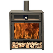 Estufa de leña modelo Zeux Horno 810