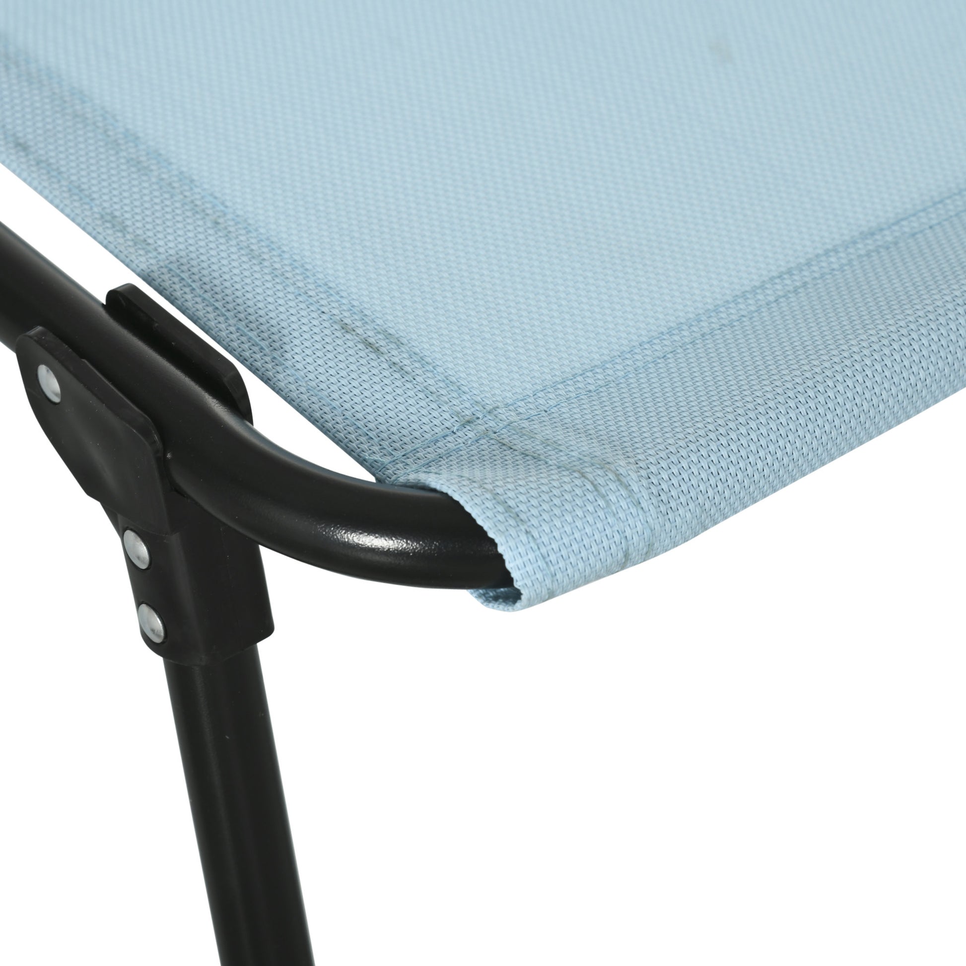 Outsunny Tumbona Plegable, Tumbona Jardín Exterior Reclinable 4 Posiciones con Reposacabezas y Marco de Acero, Carga 120 kg, para Terraza, Piscina, Playa, 189x58x30 cm, Verde Azulado