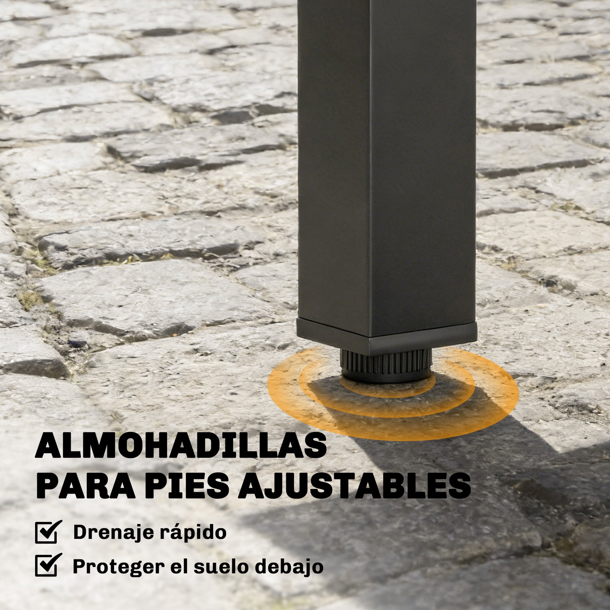 Outsunny Mesa de Jardín Extensible, Mesa de Comedor Exterior Extensible 80/160x80 cm, de Aluminio, con Superficie de Lamas, Carga 70 kg, Mesita Rectangular para 4-6 Personas, para Patio, Terraza, Negro