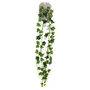 Planta colgante Guirnalda de hojas de hiedra en color verde de 180 cm con 65 hojas.