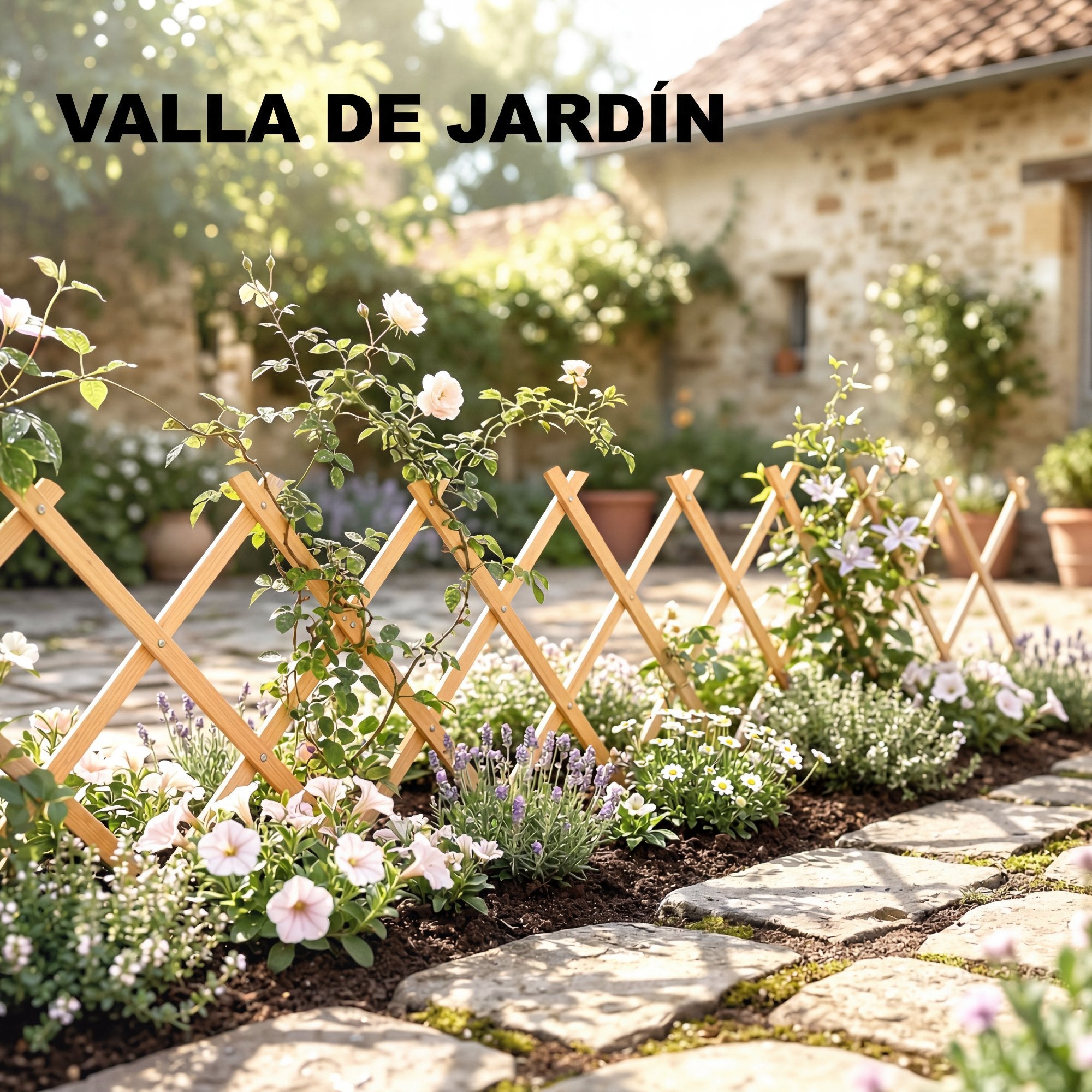 Outsunny Enrejado de Jardín de Madera Extensible, Soporte para Plantas Trepadoras, Rosas, Parra, Decoración Exterior para Patio, Balcón, 180x60 cm, Marrón Claro