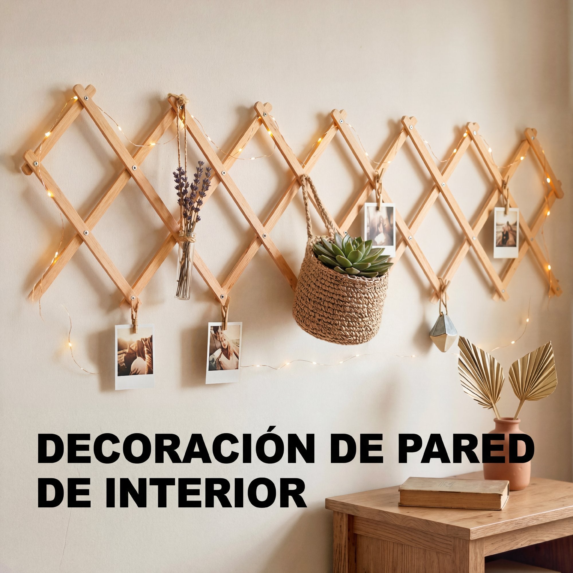 Outsunny Enrejado de Jardín de Madera Extensible, Soporte para Plantas Trepadoras, Rosas, Parra, Decoración Exterior para Patio, Balcón, 180x60 cm, Marrón Claro