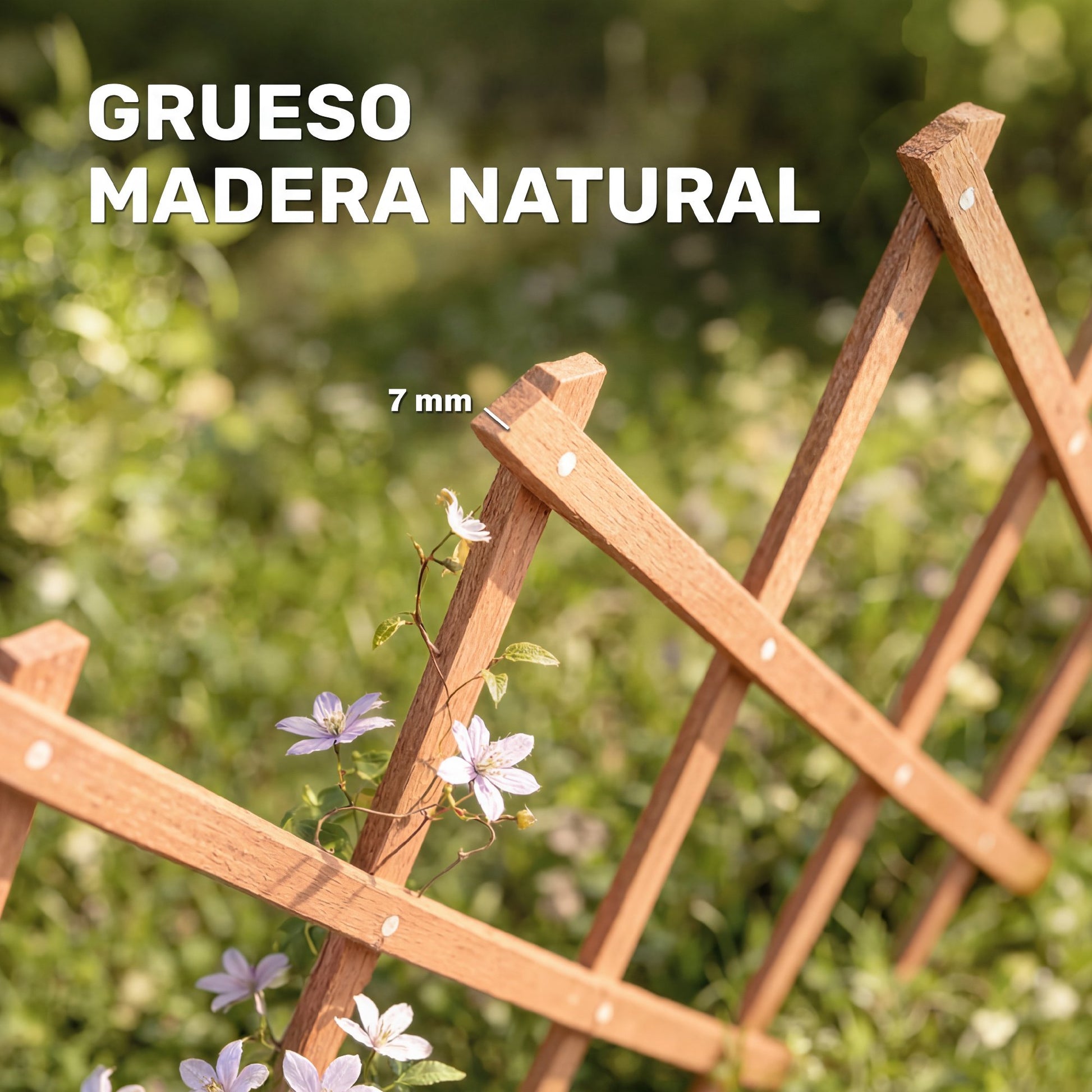 Outsunny Enrejado de Jardín de Madera Extensible, Soporte para Plantas Trepadoras, Rosas, Parra, Decoración Exterior para Patio, Balcón, 180x60 cm, Marrón Claro