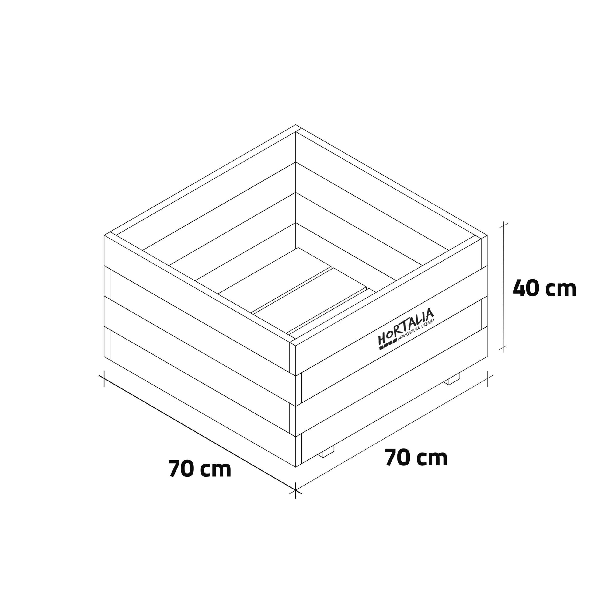 Maceta Jardinera Madera PUN. 150L