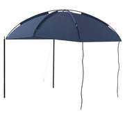 Outsunny Toldo para Coche Toldo para Camping con Altura Ajustable y Bolsa de Transporte Impermeable Anti-UV para Picnic Playa 290x278x230-260 cm Azul Oscuro