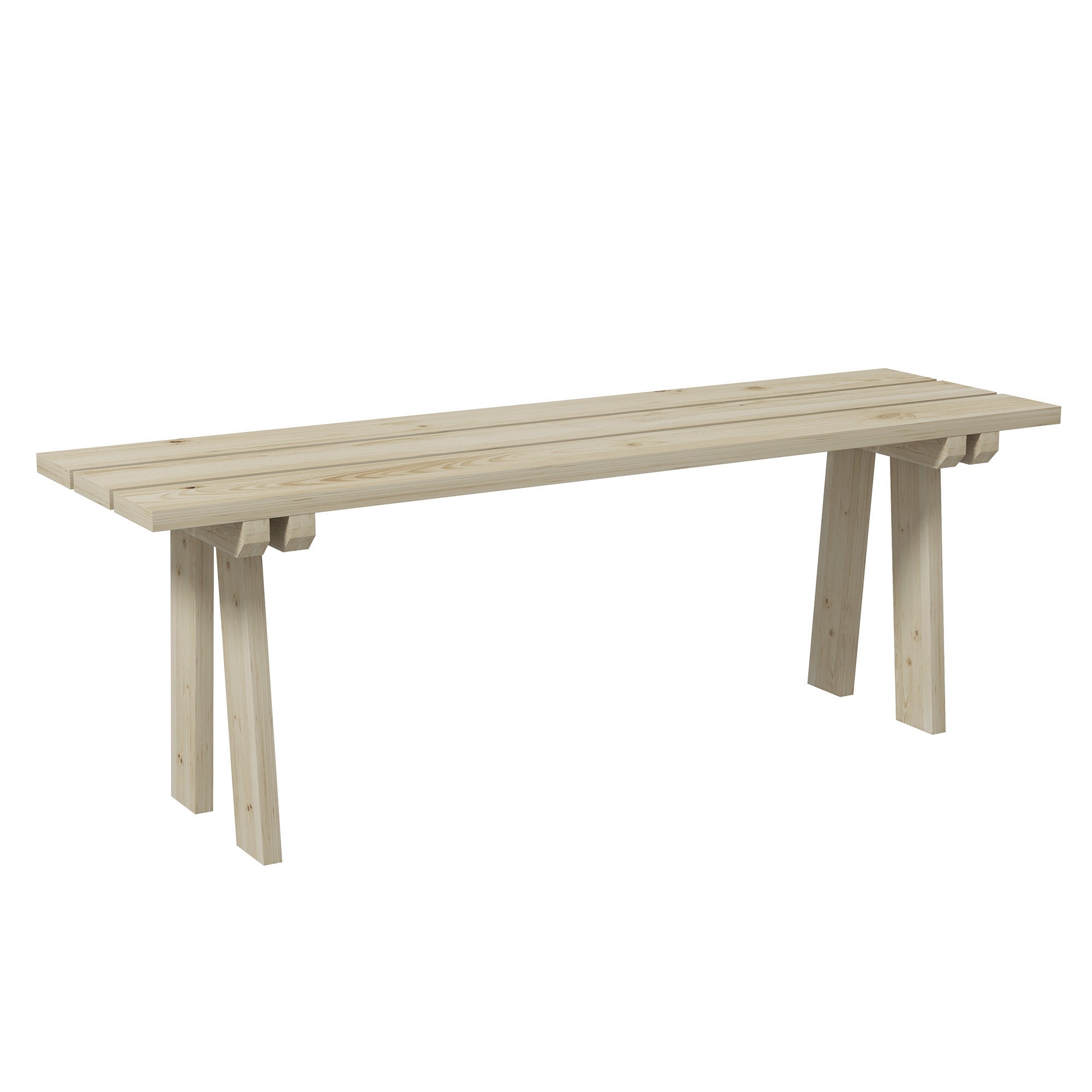 Outsunny Banco de Madera Banco de Jardín de 2 Plazas Carga 220 kg Banco de Exterior para Patio Terraza Piscina 130x38x45 cm Natural