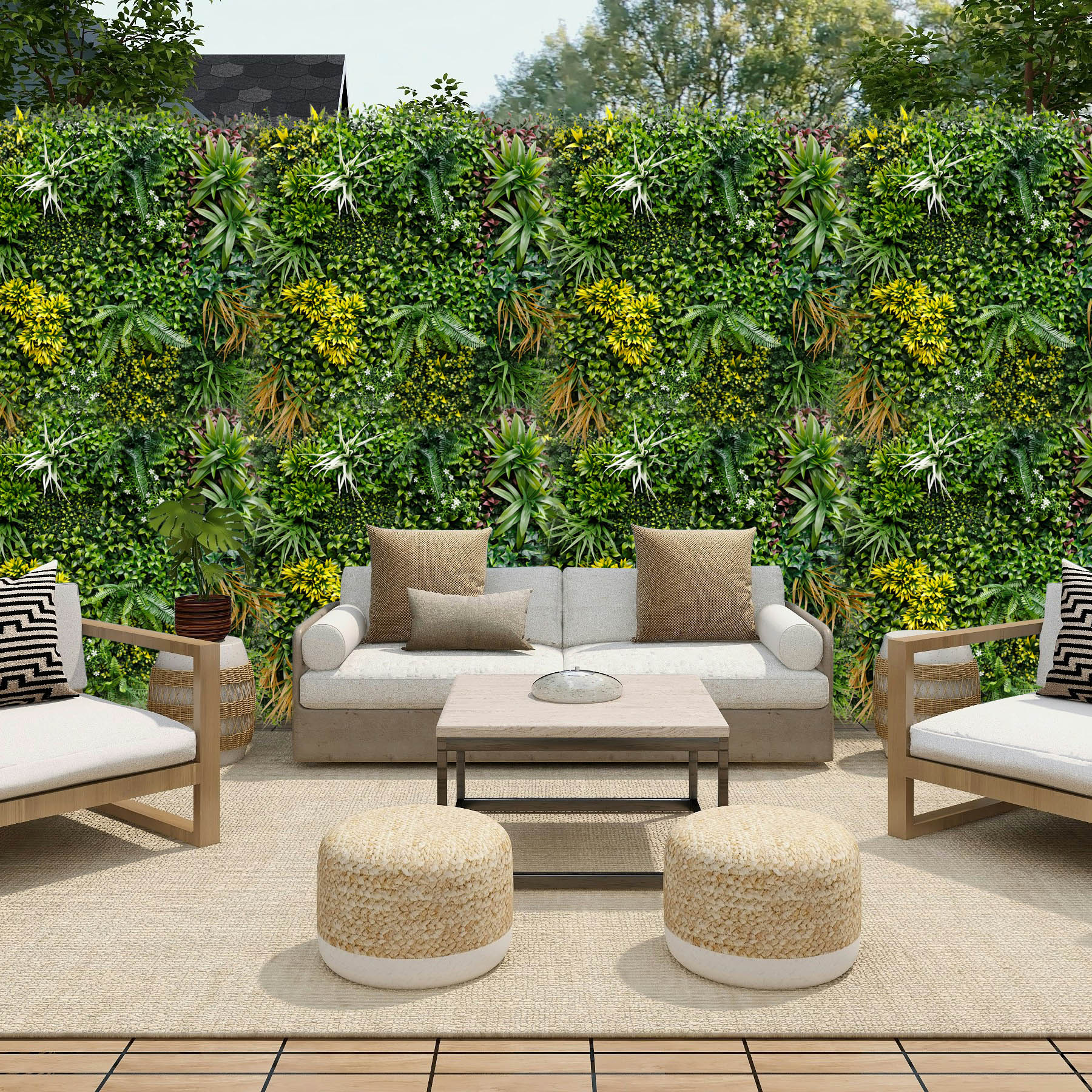 Jardín Vertical Menorca 1x1m Bonerva