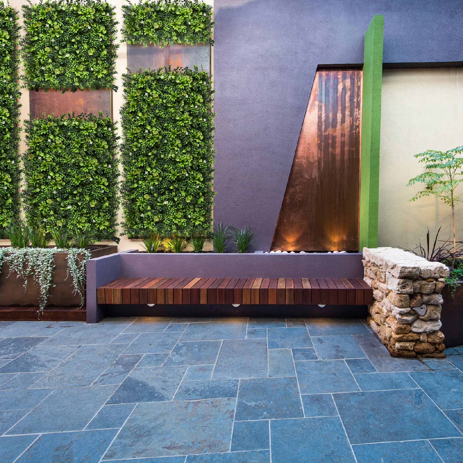 Bonerva | Jardín Vertical México Pack 4 Piezas 50x50cm