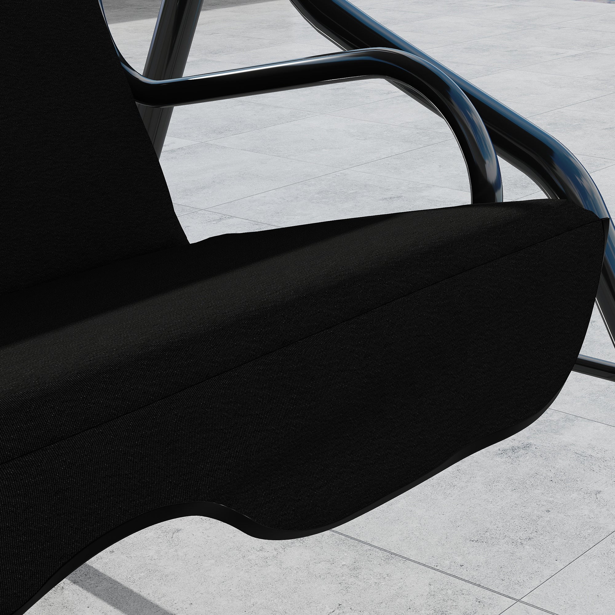 Outsunny Columpio de Jardín de 2-3 Plazas, Balancín de Exterior con Toldo Ajustable en Ángulo, Impermeable y Marco de Acero, para Patio, Balcón, 170x110x153 cm, Negro