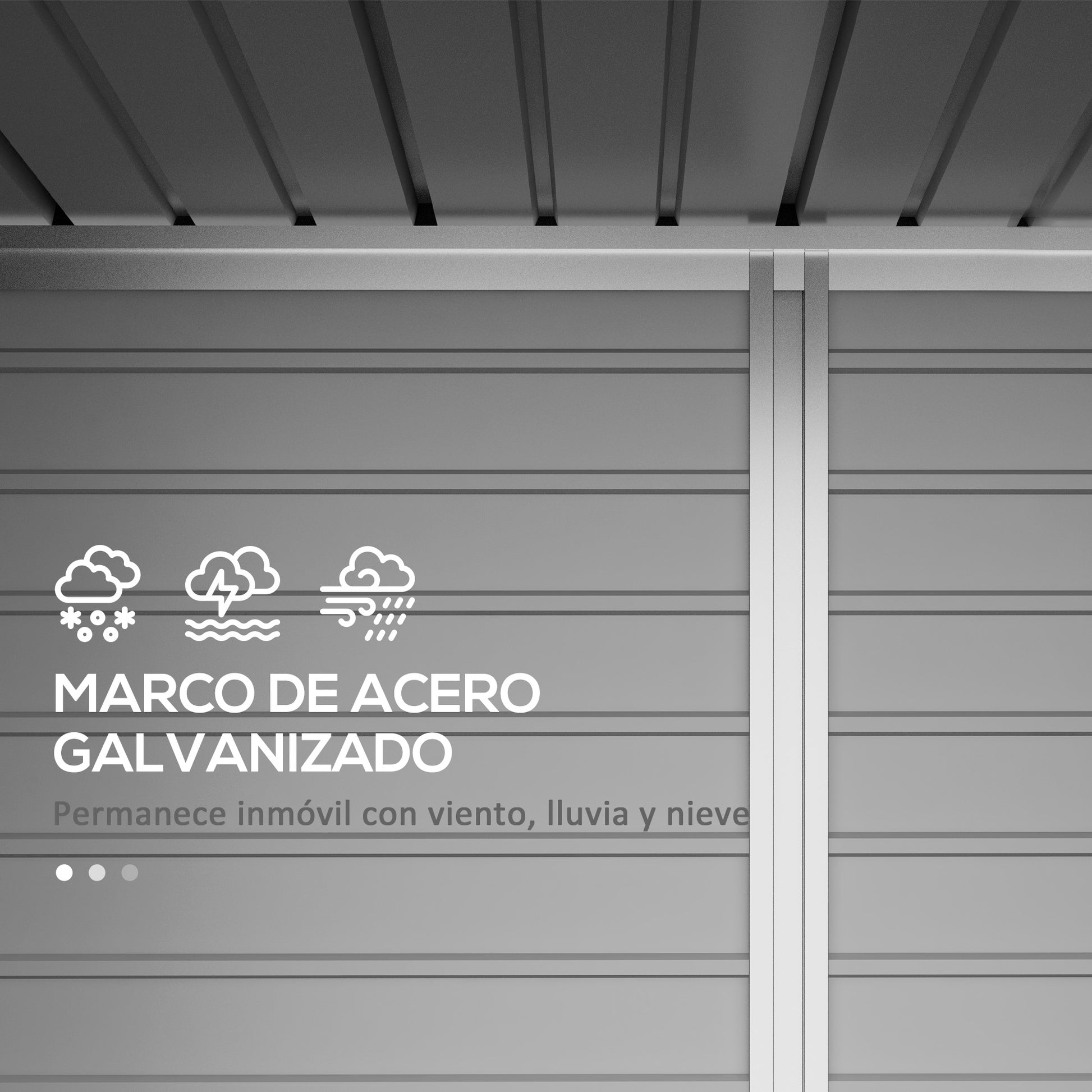 Outsunny Caseta de Jardín Exterior 2,7m² 249x121x183 cm Cobertizo de Jardín Exterior con Doble Puerta 2 Ventilaciones y Pestillo Cobertizo para Terraza Patio Fácil Montar Verde