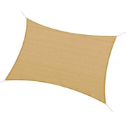 Outsunny - Toldo vela Rectangular (varios tamaños y colores), tamaño 3x4m, color arena