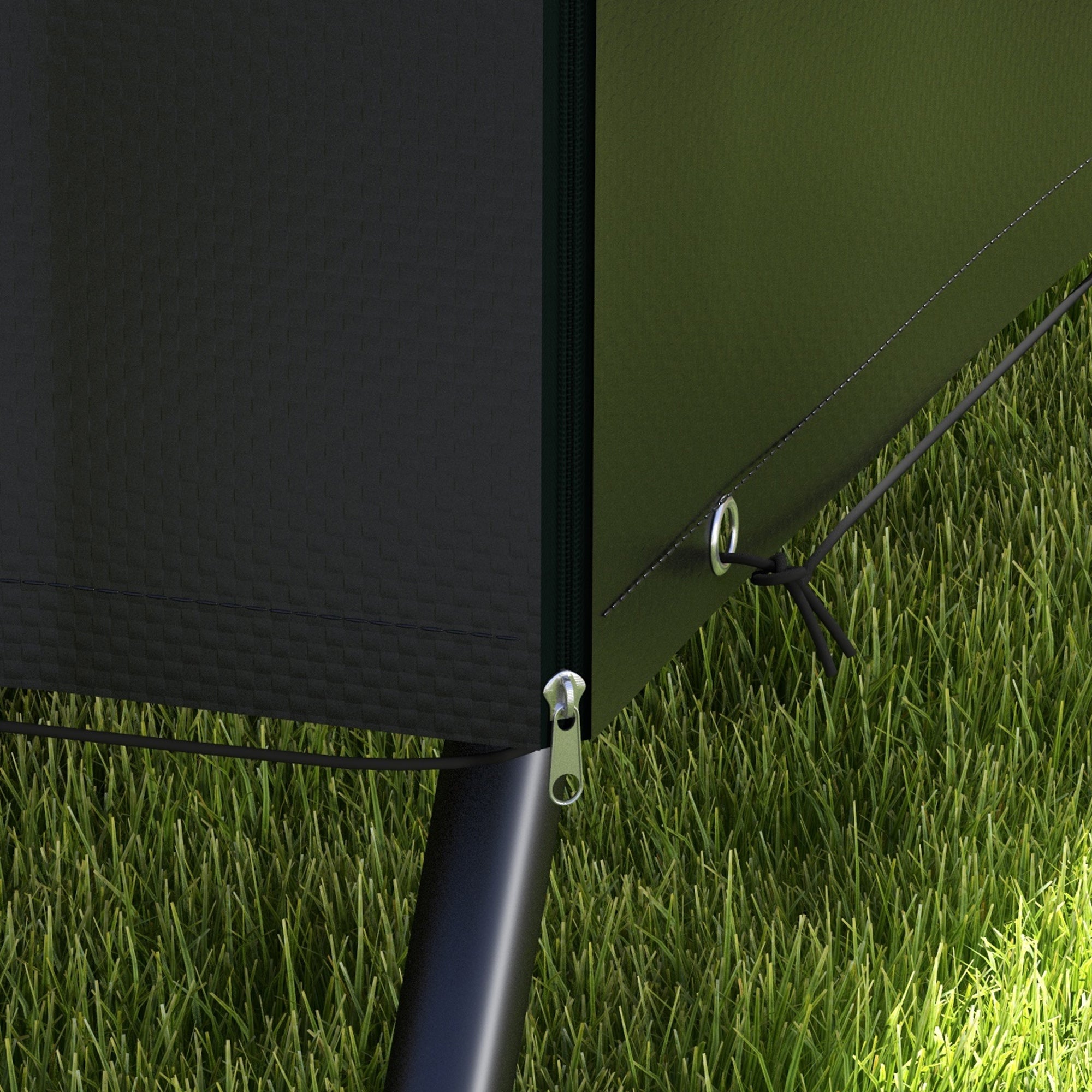 Outsunny Funda Balancín Jardín, Funda Columpio Jardín Exterior, Cubierta de Columpio con Cremallera, Impermeable, 215x155x150 cm, Negro