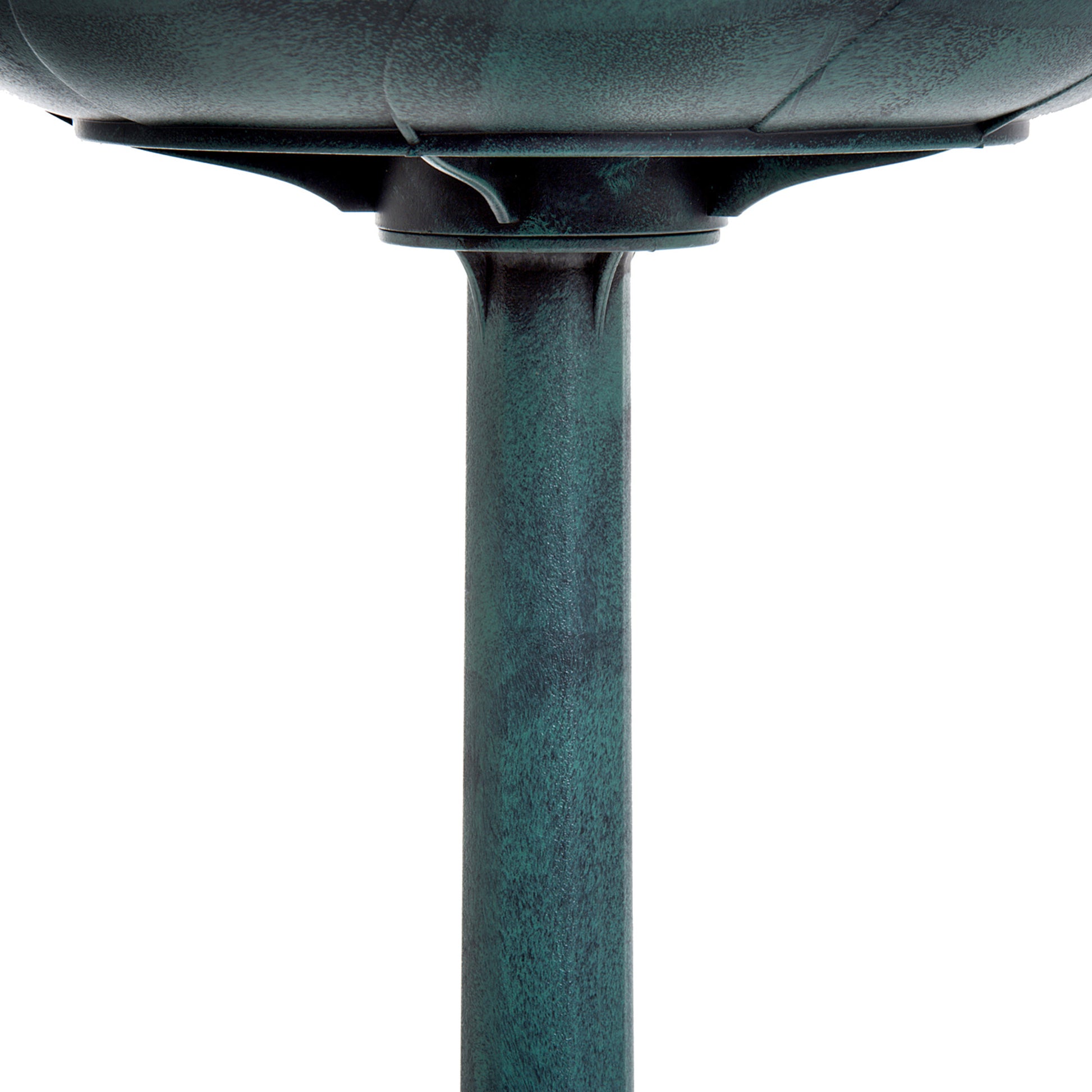 Outsunny Baño para Pájaros de Jardín al Aire Libre, Altura 70 cm, Comedero para Pájaros con Diseño de Flor de Lis y Acabado Envejecido, Ligero y Resistente, Bebedero para Aves, Verde