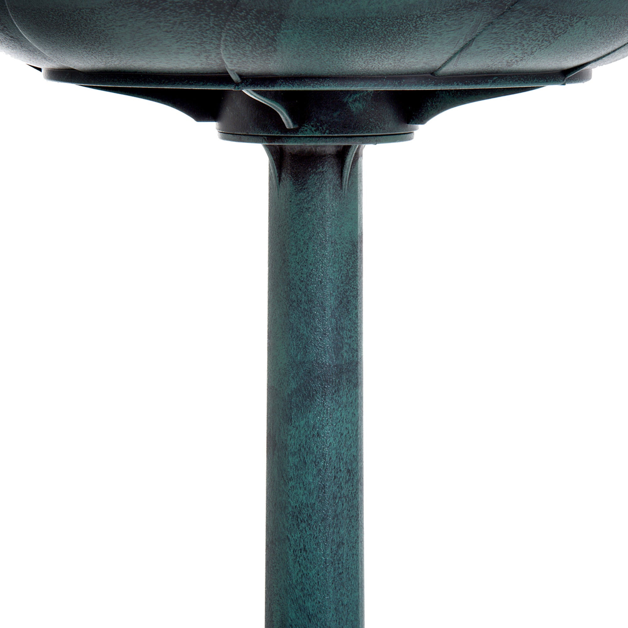 Outsunny Baño para Pájaros de Jardín al Aire Libre, Altura 70 cm, Comedero para Pájaros con Diseño de Flor de Lis y Acabado Envejecido, Ligero y Resistente, Bebedero para Aves, Verde