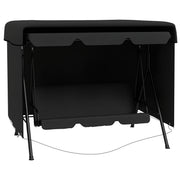Outsunny Funda Balancín Jardín, Funda Columpio Jardín Exterior, Cubierta de Columpio con Cremallera, Impermeable, 215x155x150 cm, Negro