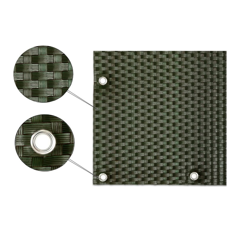 Panel de Ratán para Balcón o Valla (Verde) 100x500 cm