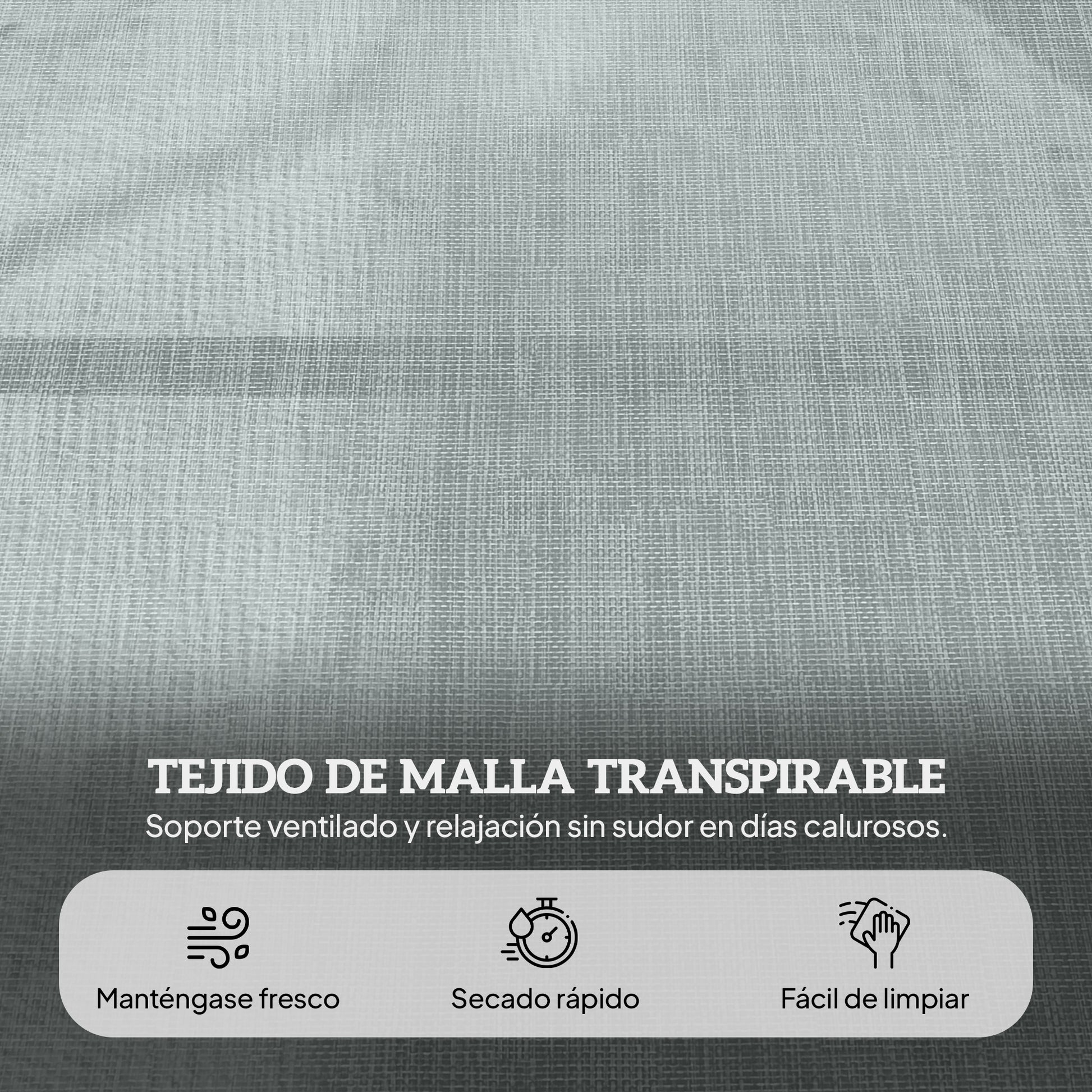 Outsunny Tumbona Plegable, Tumbona Jardín Exterior con Respaldo Ajustable en 4 Posiciones, Orificio de Lectura, Reposacabezas y Brazos, Carga 120 kg, para Terraza, Piscina, 145x72x89 cm, Gris Oscuro