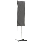 Outsunny Funda Protectora de Sombrilla Ø63x164 cm Cubierta de Sombrilla Resistente a Intemperie para Jardín Patio con Varilla Cremallera Gris